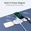 Stark magnetisk 10 i 1 trådlös laddare Support qi Fast laddning av mobil laddare vikbar magnetisk trådlös för iPhone iwatch Android telefonhållare