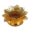 Świecane uchwyty lampy ghee świec kraina dekoracyjne metal bazowy zapasy religijne masło świecowe