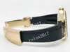 KFF Factory Herren-Armbanduhr, 904L, schwarzes Zifferblatt mit Punktmarkierungen, 120 sanfte Klicks, bidirektionale Keramiklünette, Automatikwerk, 40 mm, 3235 18 Karat Gold