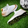 Men's TF/AG High Quality Football Shoes Outdoor Grass Professional Football Footwear Youth Leather Flat Bottom Anti Slip Sneaker