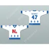 Custom Gilles Guilbault 47 Le National de Quebec Jersey-Lance Et Compte New Top Sched S-M-L-XL-XXL-3XL-4XL-5XL-6XL