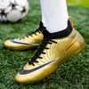 Safety Shoes ALIUPS Professional Unisex Soccer Shoes Long Spikes TF Ankle Football Boots Outdoor Grass Cleats Football Shoes Eu size 30-44 231216