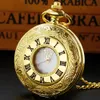 Pocket Watches Luxury Gold Vintage Quartz Watch Womens and Mens smycken Pendant Accessories Reloj Bolsillo Digital 231216