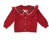 Cardigan lavorato a maglia da ragazza pullover 2023 Cappotto maglione primaverile e autunnale per bambini Abbigliamento coreano 231216