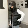 Parkas Gilet Femme Automne Hiver Veste À Capuche Sans Manches Doudoune Épais Chaud Vers Le Bas Manteau Femme Parka Rembourré Gilets Vêtements