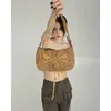Модные сумки JBTP, французская ретро-модная нишевая дизайнерская женская сумка на плечо, коричневая сумка с вышивкой и бантом, универсальный тренд под мышками