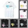 2023 Summer Mens Palm T-shirt Graffiti T-shirt Palms Angels City Designer Limited Jet d'encre Graffiti Lettre Impression Hommes Femmes Anges T-shirt Angles Tees hy17