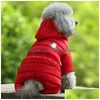 Designer Dog Clothes Winter Apparel Waterproof Windproof Dogs Coats Warm Fleece Padded Cold Weather Pet Snowsuit For Chihuahua Poodles Dhlmo