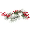 Decorative Flowers Christmas Decore Artificial Xmas Wreaths Plastic Fall Rings Ornament Table Centerpieces