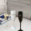 Vinglasögon moet Chandoncouplewedding toast flöjt bröllopsbrud och brudtoast glasplastisk röd kopp akryl champagne plast 231216