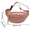 Evening Bag Sling Waist Pack Canvas Fashion Running Bag Simple Casual Solid Color Portable Waterproof Belt 2023 231216