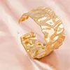 bangle 1pc الفولاذ المقاوم للصدأ بسيط سوار مفتوح غير منتظم للرجال أنماط الصخور تترك النساء أساور الكفة بالجملة بالجملة