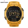 North Edge Men Digital Watch Watch Watche Watche Watches Dual Time Cotomet Alarm Waterproof 50m Digital Watch Clock261g