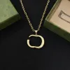 Fashion Gold Chain Neckalce Classic Pendant Neckalce Woman Couple Chains Brass Necklace Seiko Jewelry Supply
