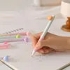 1/2pcs Ins Love Heart Design Erasable Pens Kawaii Automatic Gel Korean Stationery Student Kids Writing Tools School Office