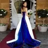 2023 Romantic Rustic A Line Wedding Dress Strapless Sleeveless Embroidery Purple And White Long Bridal Dresses Corset Lace-Up Plus Size Wedding Gowns Vintage