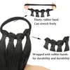 Syntetyczne peruki DIY Ogon Boks Braids Rope dla kobiet w wysokiej temperaturze Black Brown 231215