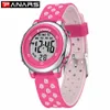 PANARS 2019 enfants colorés mode montres pour enfants évider bande étanche réveil multi-fonction montres pour Studen210v