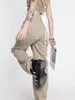 Jeans Khaki Wide Leg Jeans Star Pocket Retro Straight Pants High Waist Loose Casual Slim Fit Denim Trousers Ladies Premium Cargo Pants