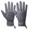 Cycling Gloves 1 Pair Men Ski Super Soft Motorcycle Solid Color Protect Hand Touch Screen
