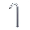 Bathroom Sink Faucets Chrome Sensor Faucet Deck Mount And Cold Automatic Basin Battery Powered Water Saving Tap