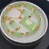 Jade verde Natural colgante collar pendiente pulsera conjunto298z