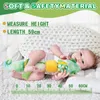 Mobiler# Chameleo Infant Toys Baby Musical Stuffed Animal Toys With Rattles Crinkle Bellbaby Tefing Toys för Mage Time Born Sensory 231215