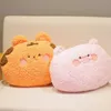 Kussen/decoratief kussen 35 cm kawaii dier teddybeer konijn kikker tijger varken knuffels cartoon gevuld zacht kussen rugbankkussen voor meisjes kinderen 231216