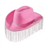 Berets Glitter Mirror Disco Cowboy Hat Classic Ball Fashion For & Cowgirl Party Decoration U0G7