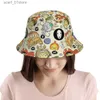 Chapeaux à larges bords Chapeaux de seau Automne Totoro Spirited ay Chapeau de seau pour garçons filles pliable Studio Ghibli Anime Chapeaux de pêcheur Chapeau de soleil décoratifL231216