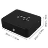 Portable Security Lockable Cash Box Tiered Tray Money Drawer Safe Storage Black 40FP14 C0116308V