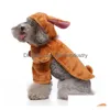 Natal Halloween Cão Trajes Engraçados Vestuário Cosplay Traje Roupas Festa Para Pequenos Cães Médios Atacado Drop Delivery Dhheb