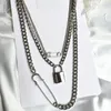 Kedjor Chunky Chain Double Layers Safety Pin Halsband