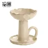 Candle Holders Ceramic creative hand holding candle pedestal European home retro oil lamp base ice crack advanced sense aromatreatment decorati 231215