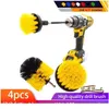 4 pezzi / set Power Scrubber Kit spazzola per trapano Spazzola per pulizia elettrica con estensione per piastrelle per malta auto bagno K bbyJmM3115