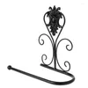 Bath Accessory Set Vintage Iron Toilet Paper Towel Roll Holder Bathroom Wall Mount Rack Black Dropship