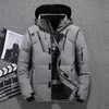 Piumino da uomo Parka da uomo Piumino d'anatra bianco caldo Piumino con cappuccio spesso Cappotto da uomo Casual Cappotto invernale termico di alta qualità Parka da uomo 231215