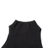 1207 2024 Milan Runway Dress Spring Autumn Crew Neck Sleeveless Black Brand Same Style Womens Dress Fashion High Quality