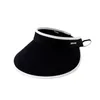 BERETS SOMMER SUN HAT Kvinnors UV -skydd Silke Empty Liten Riding Top Collapsible Show Face Portable Eaves Large Out W5u3