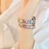 Bangle Hapiship Fashion Women's Stainless Steel White Black Watch Bracelet For Party Friend Wife Birthday Jewelry Gift G150 231215