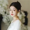 Dangle Chandelier Statement Large Strands Pearl Tassel Earrings For Women Personality Creative Bridal Wedding Party Jewelry Wholesale 231216