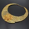Brincos colar longqu moda feminina africana conjunto de jóias nigeriano designer de casamento dubai ouro nupcial Whole2997