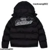 Mäns jackor Trapstar London Shooters Hooded Puffer Jacket Black Reflective Puffer Jacket Embroidered Thermal Hoodie Men Winter Coat Tops 882