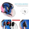 Auricolari Mh01helmet Auricolare Bluetooth Auricolare per moto wireless impermeabile Fm Vivavoce per casco da moto Cuffie Lettore musicale stereo