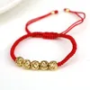 Bangle 10sts minimalism Etnisk guldfärgpärlor Tråd armband män Rödblå reparmband för kvinnliga par smycken 231215