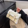 Winter Crossbody Bags for Women Shoulder Bag Lamb Plush Velvet Lady Small Square Handbag French Korea Style 240110