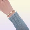 Love Screw Bangle Дизайнерский браслет Роскошные ювелирные изделия женский браслет классический позолоченный серебро 50 пробы розовое золото никогда не выцветает8856006