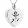 Urn ketting anker hart hanger crematie sieraden Memorial as Keepsake259s