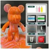 Diy Fluid Bear Scpture Materiaal Handgemaakt Ouder-kind Speelgoed Iti Schilderij Pop Gewelddadige Cadeaus Voor Kinderen Home Decor T220730 Drop Delivery Dhrqo