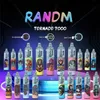 Originele RandM Tornado bladerdeeg 7K Rookwolken 7000 E-sigarettenset Wegwerp vape-penset Elektronische sigaretten 14 ml Pod Mesh Coil 6 gloeiende kleuren Luchtverstelbaar 0% 2% 3% 5%